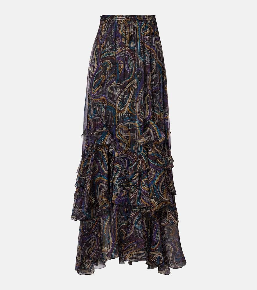 etro paisley plissé silk