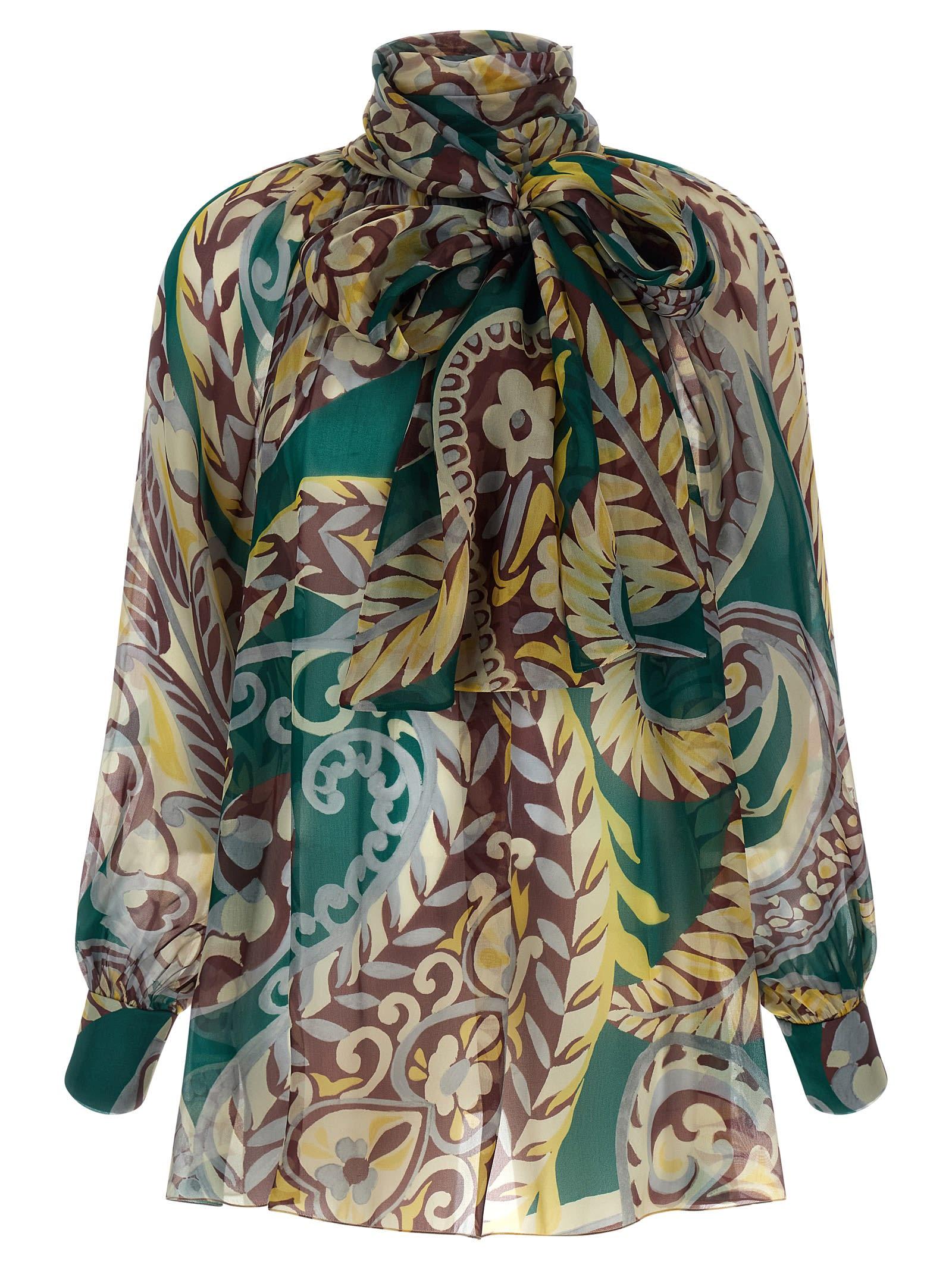 etro paisley print blouse