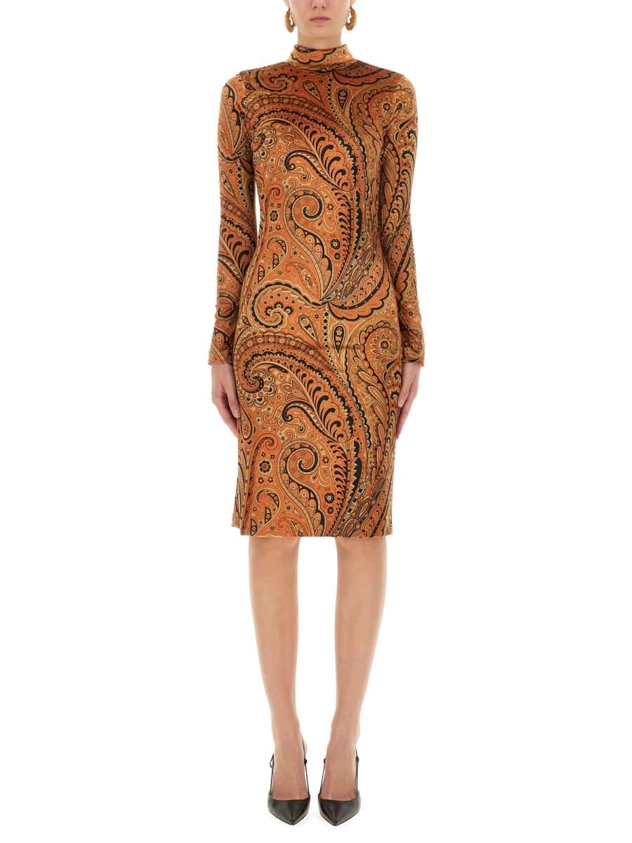 etro paisley print dress