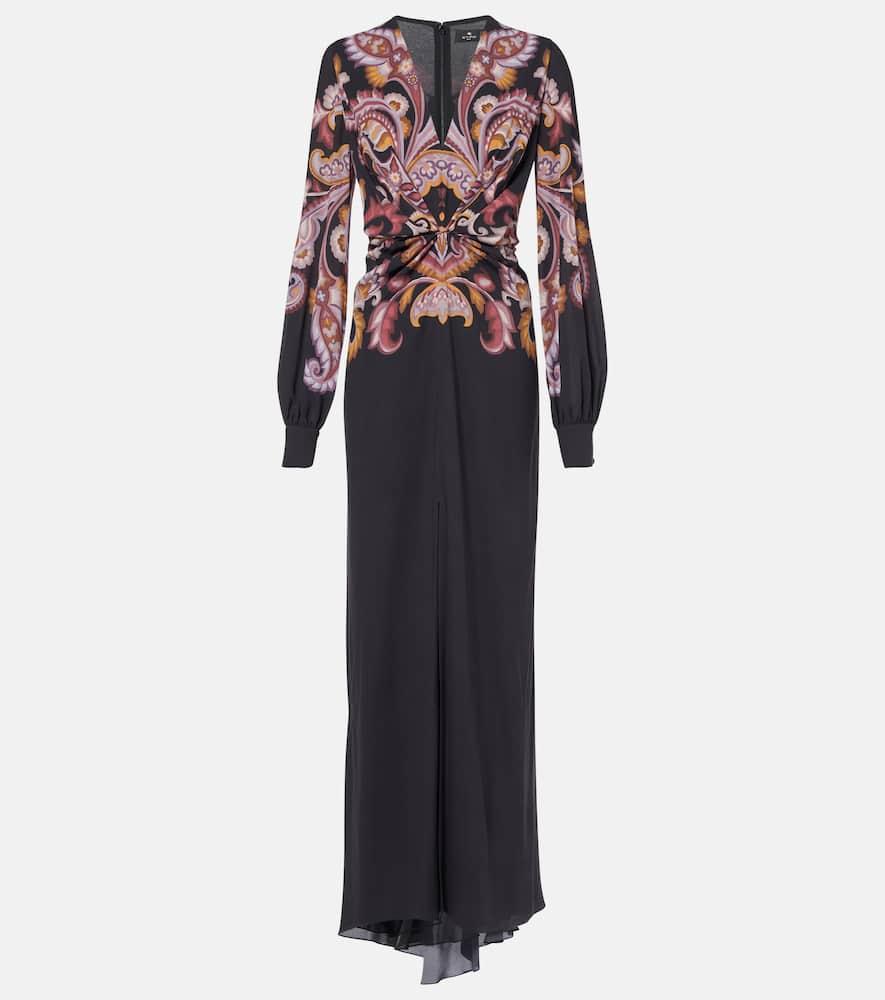 etro paisley sablé maxi dress