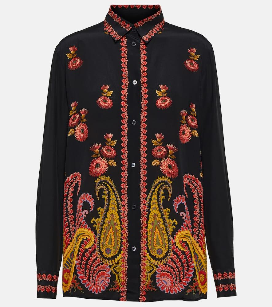 etro paisley silk blouse