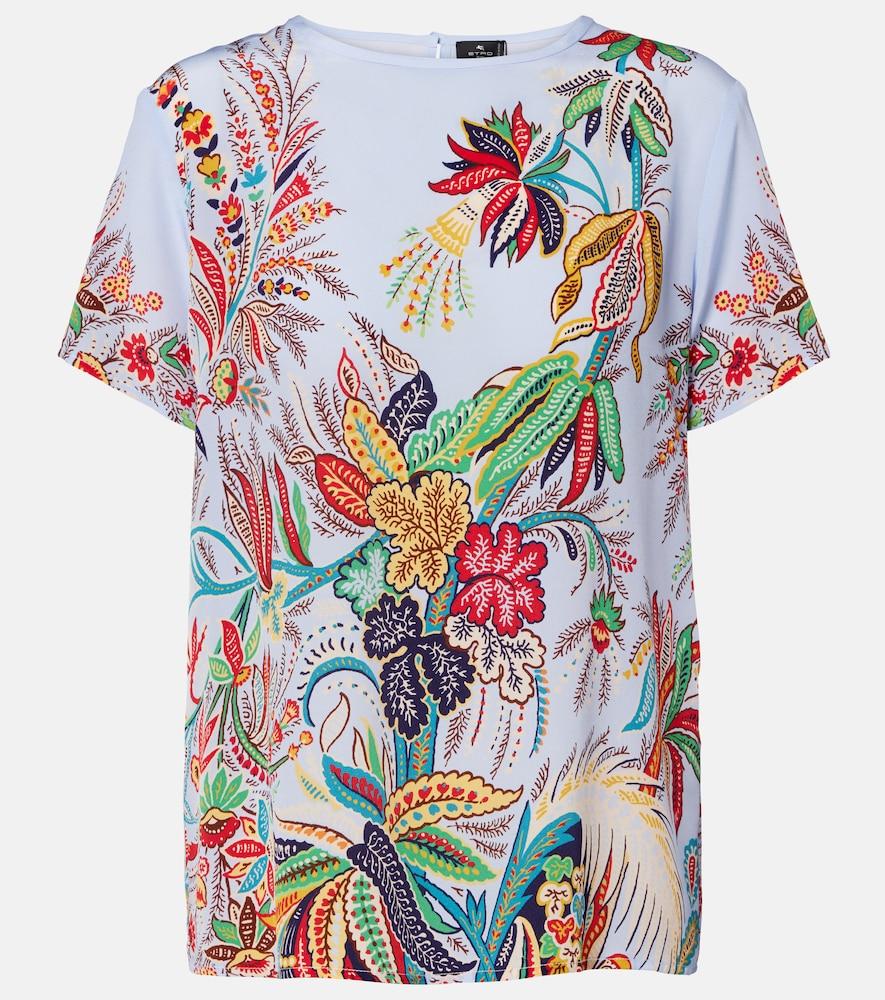 etro paisley silk crêpe de chine top
