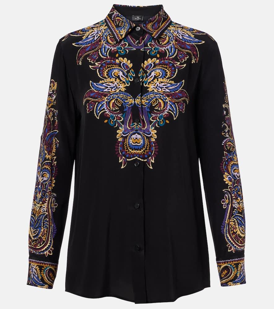 etro paisley silk shirt