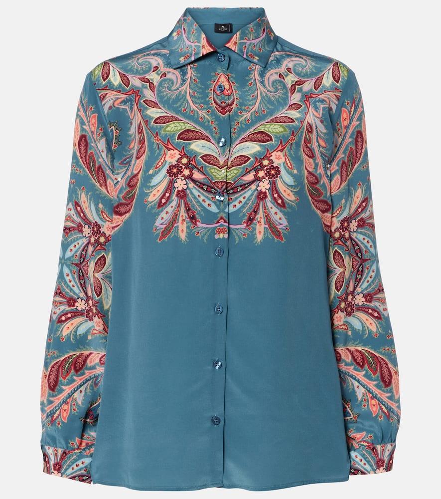 etro paisley silk shirt