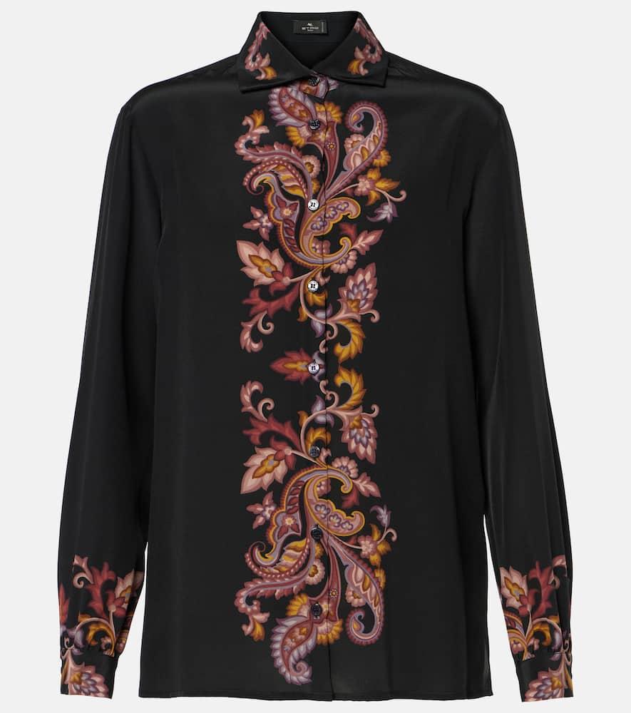 etro paisley silk shirt