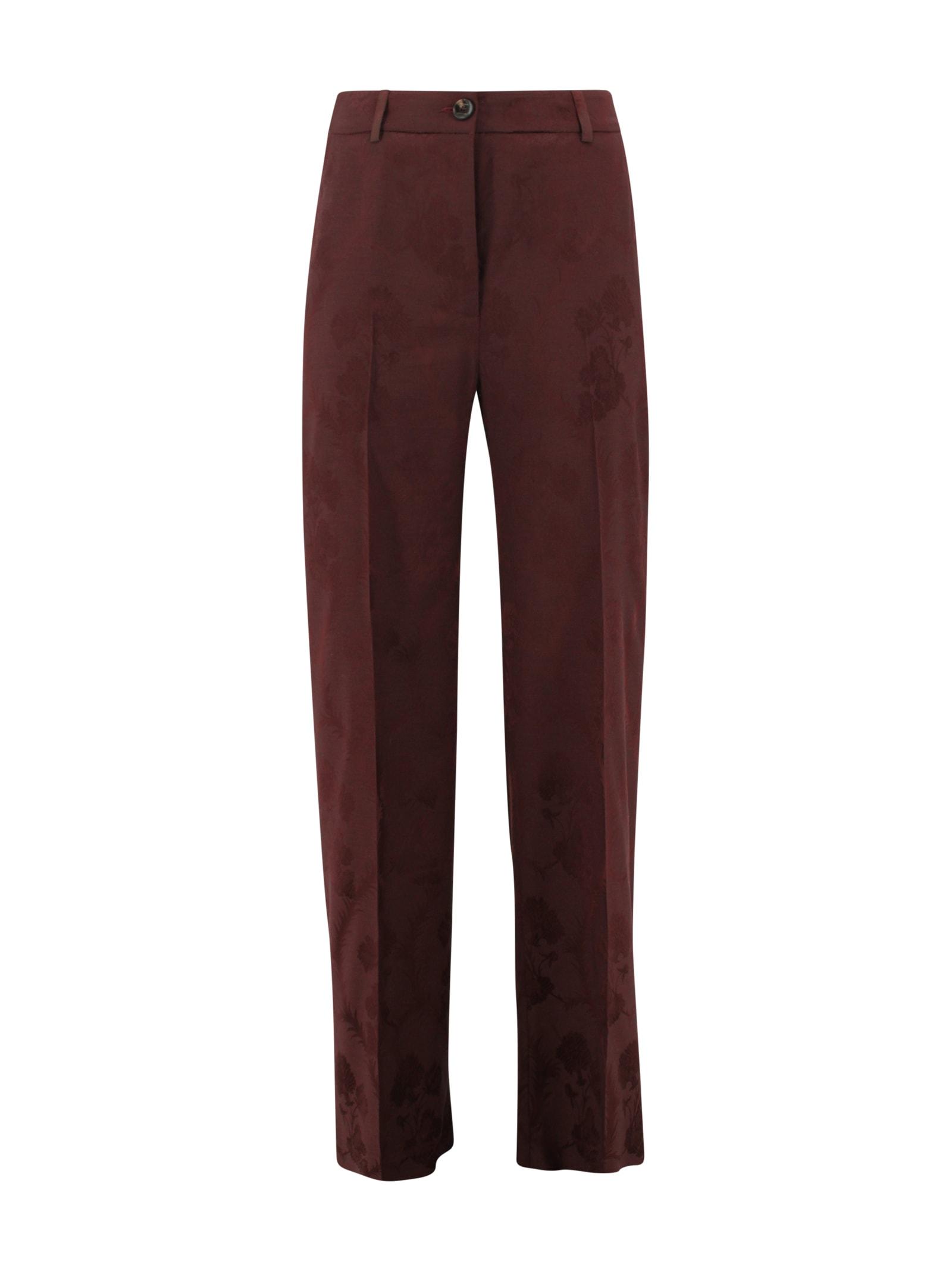 etro pants with woolen trim