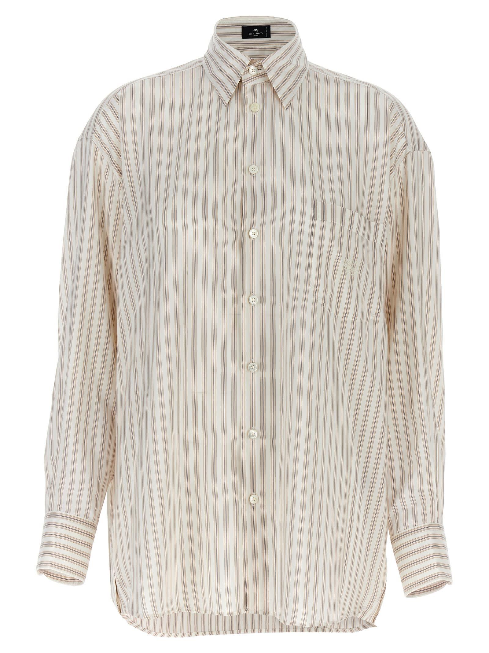 etro pegaso-embroidered shirt