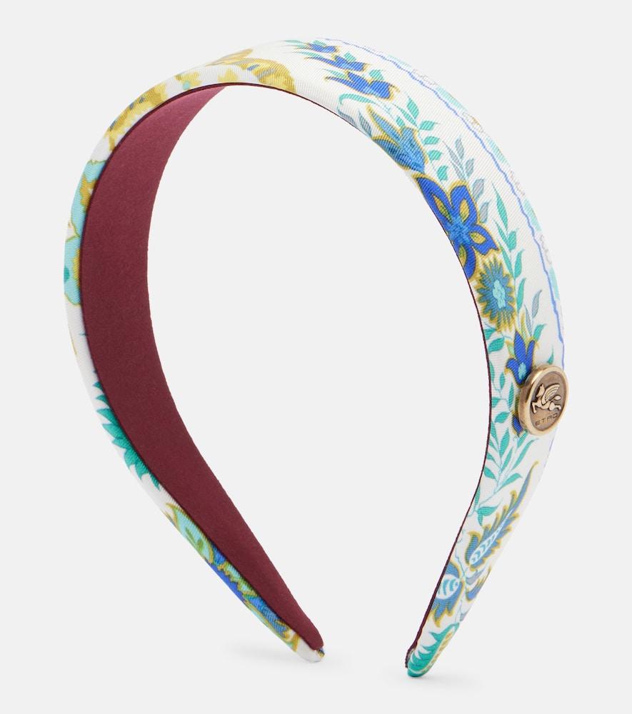 etro pegaso floral silk headband