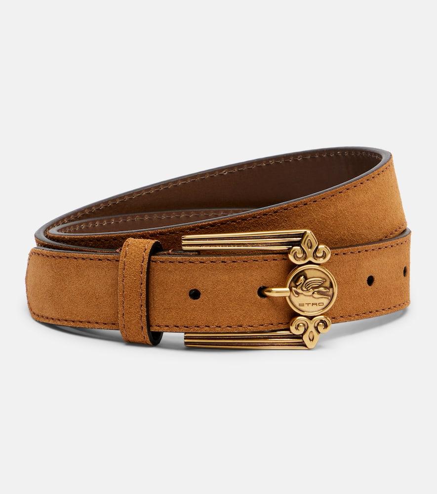 etro pegaso suede belt