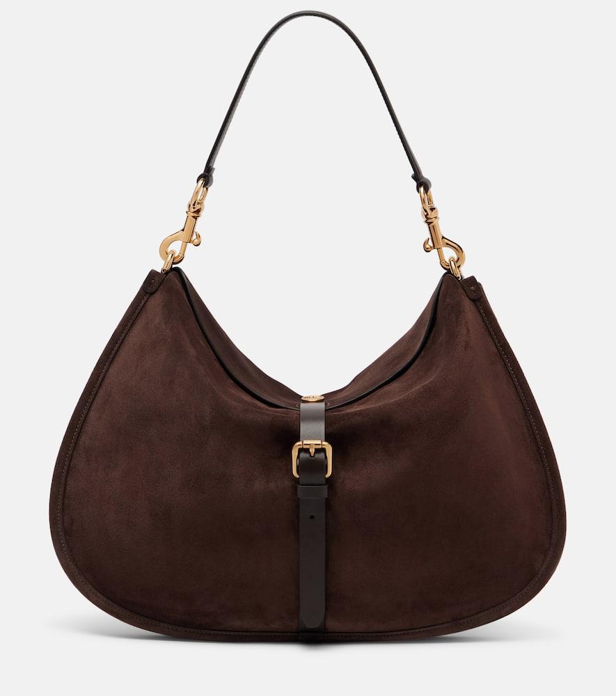 etro pony small suede tote bag