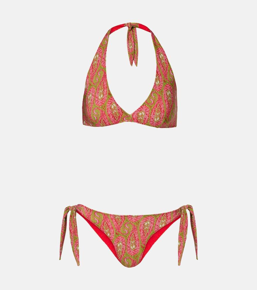etro printed bikini
