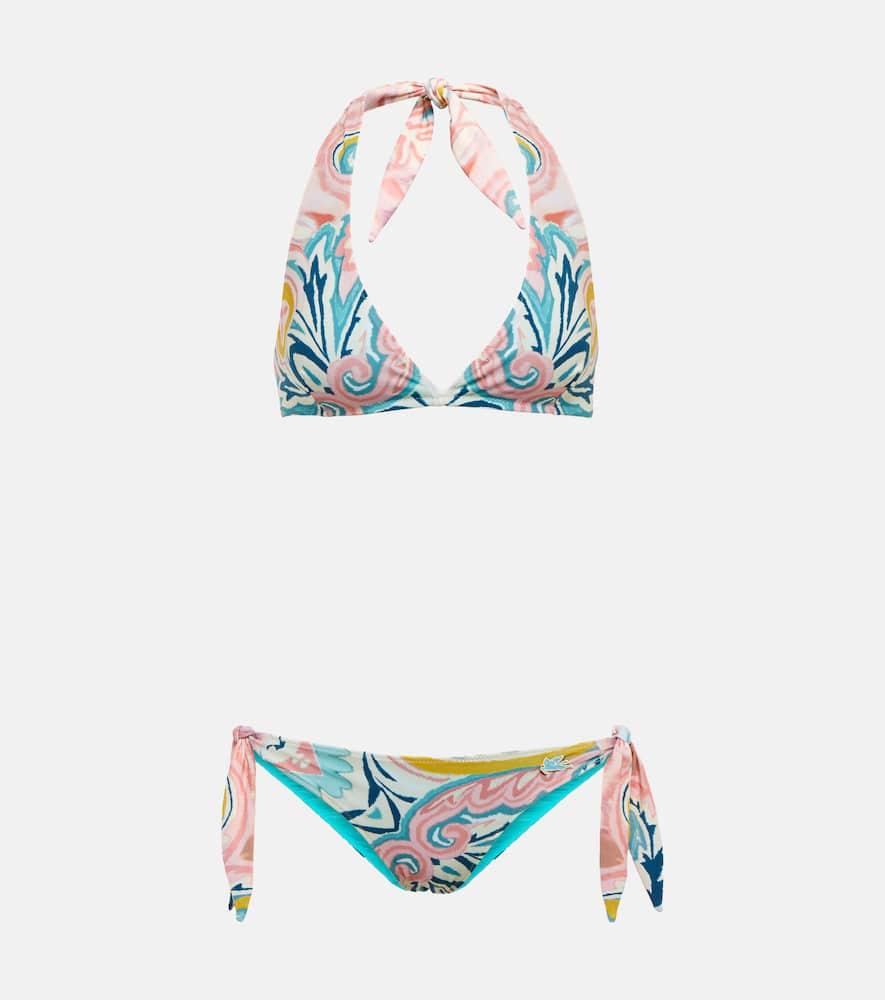 etro printed bikini