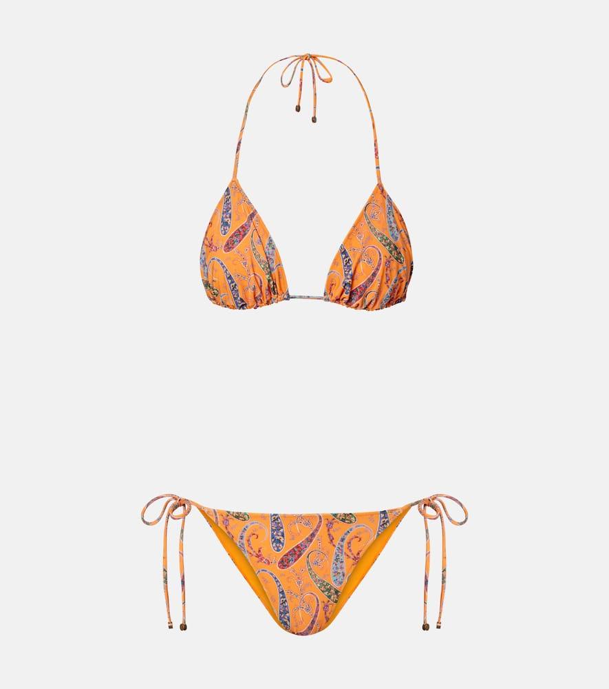 etro printed bikini