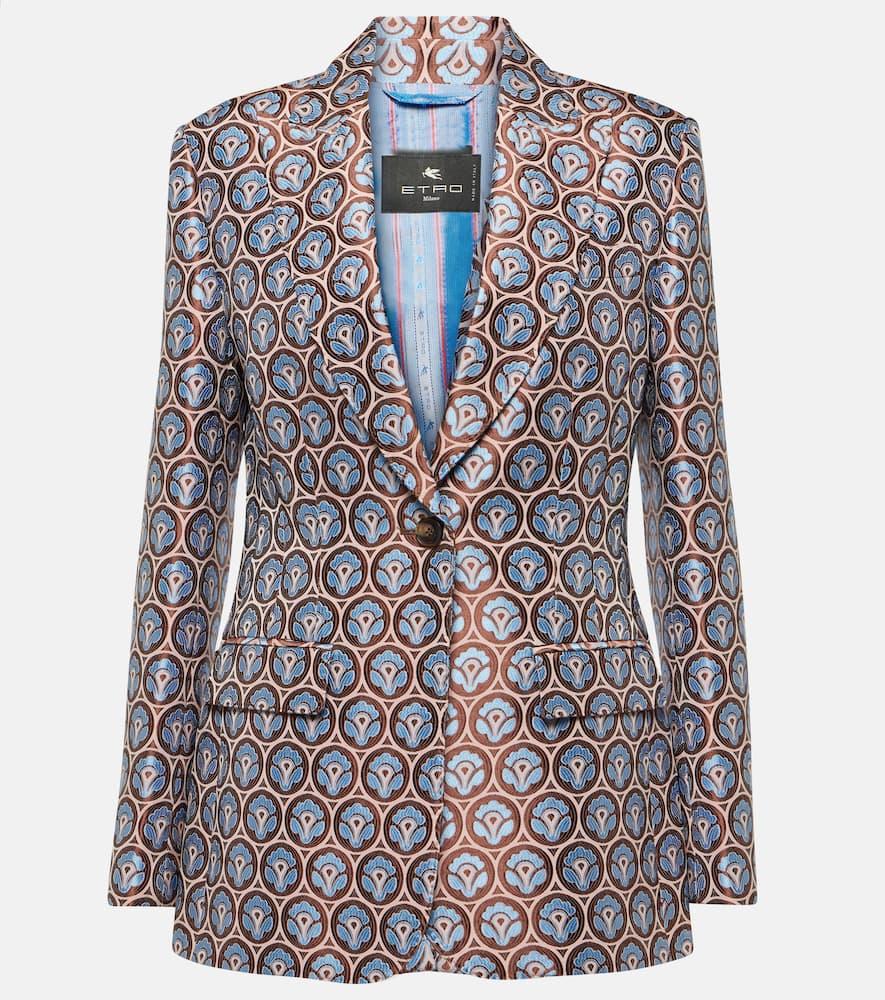 etro printed blazer