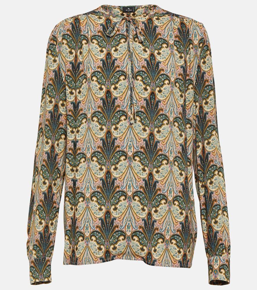etro printed blouse