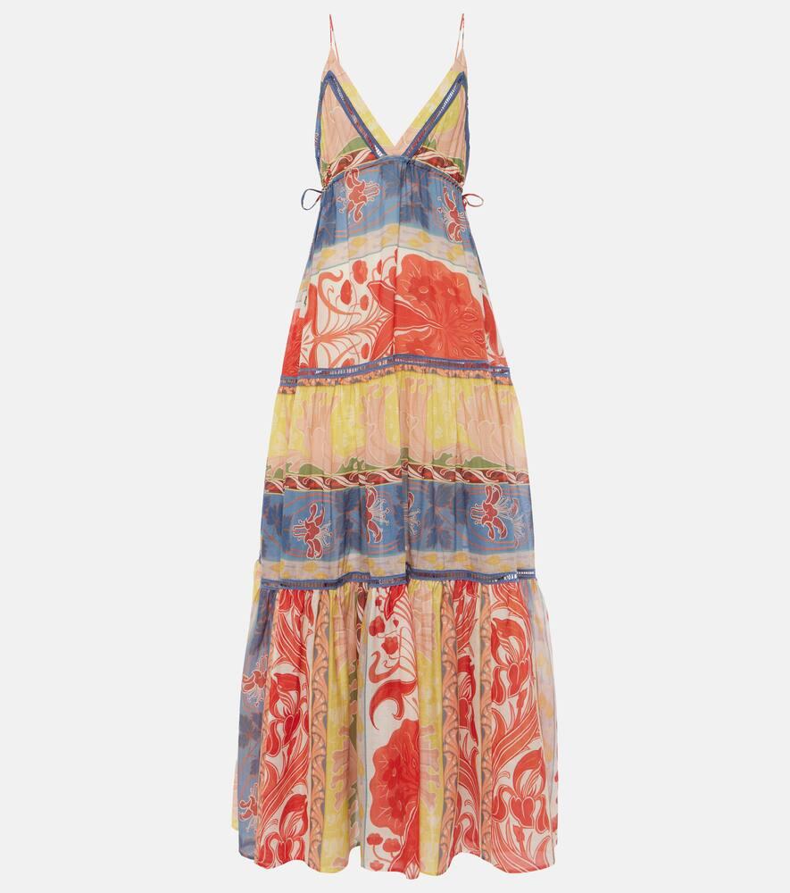 etro printed cotton and silk maxi dress
