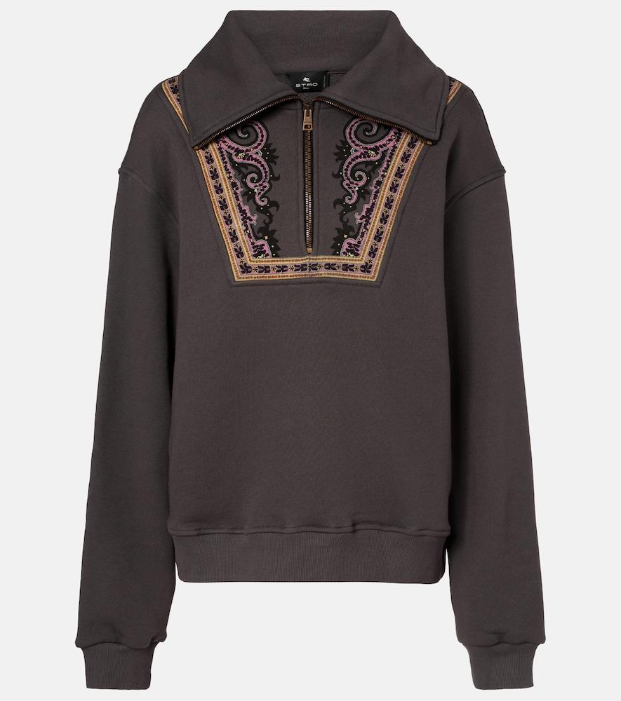 etro printed cotton half