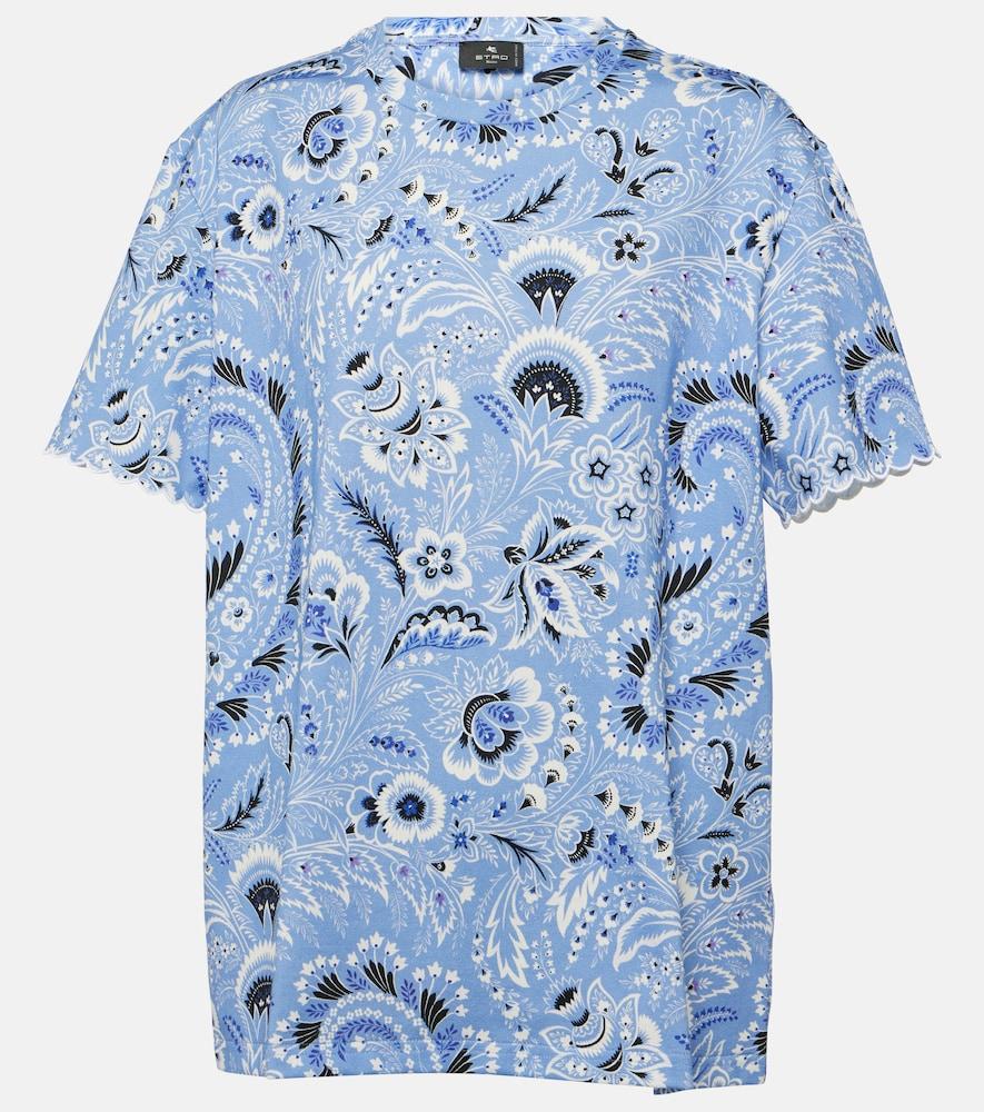 etro printed cotton jersey t