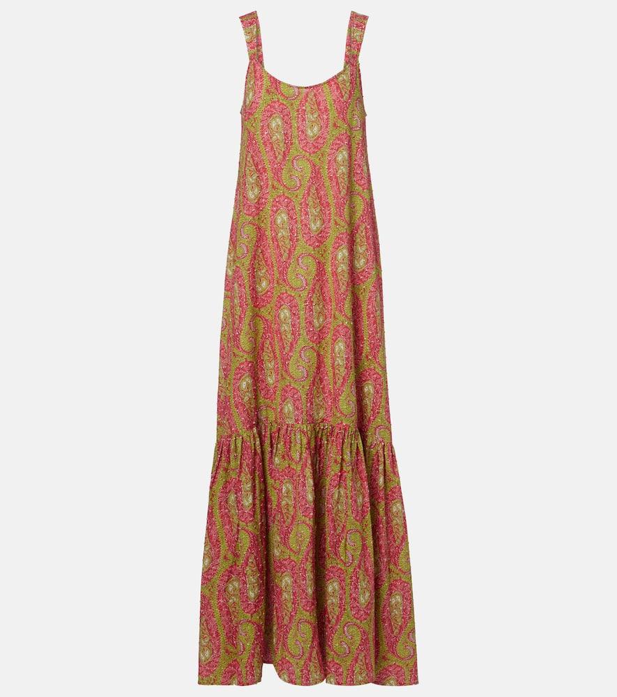 etro printed cotton maxi dress