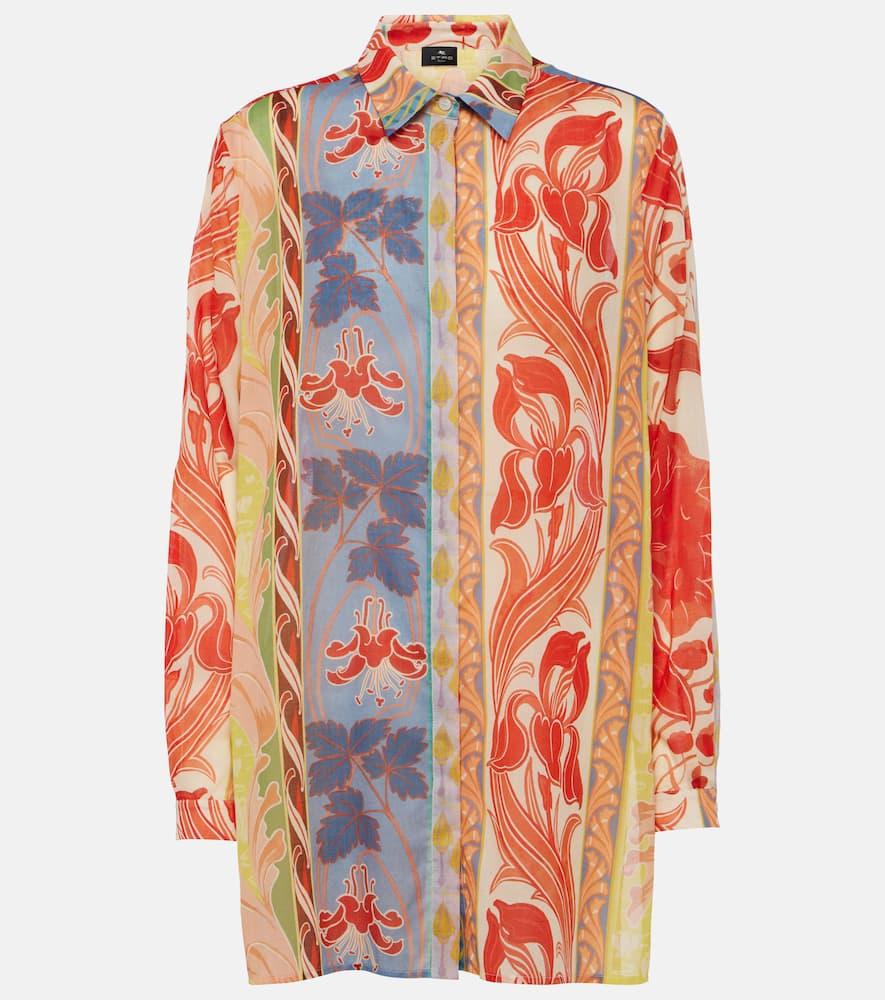 etro printed cotton shirt