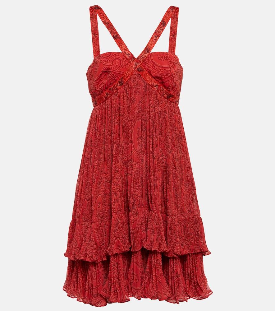 etro printed halter minidress