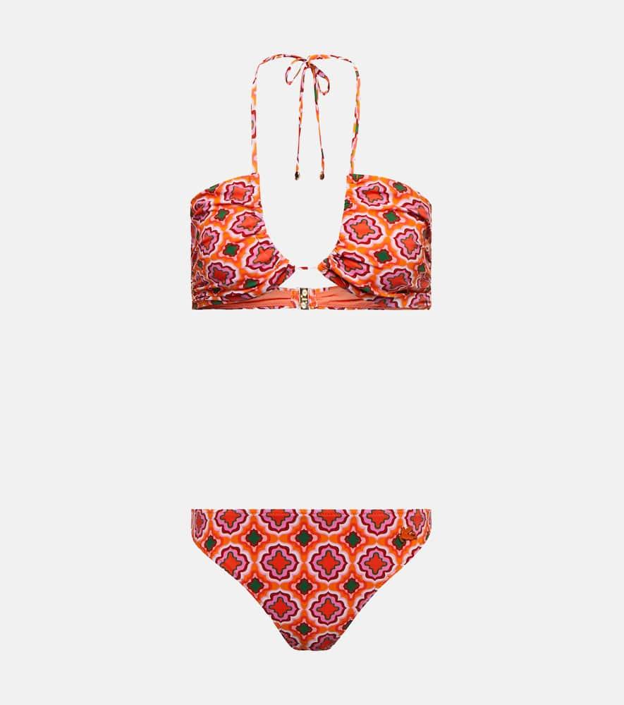 etro printed halterneck bikini