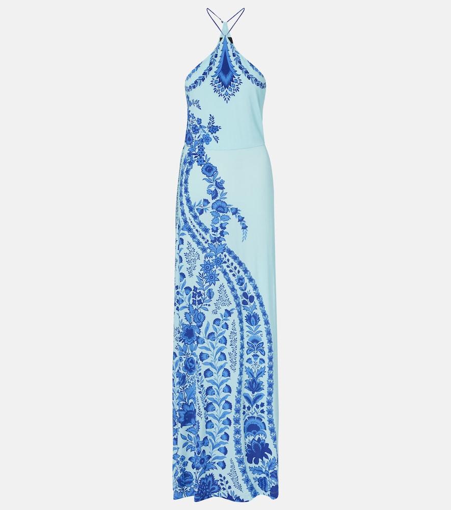 etro printed halterneck maxi dress