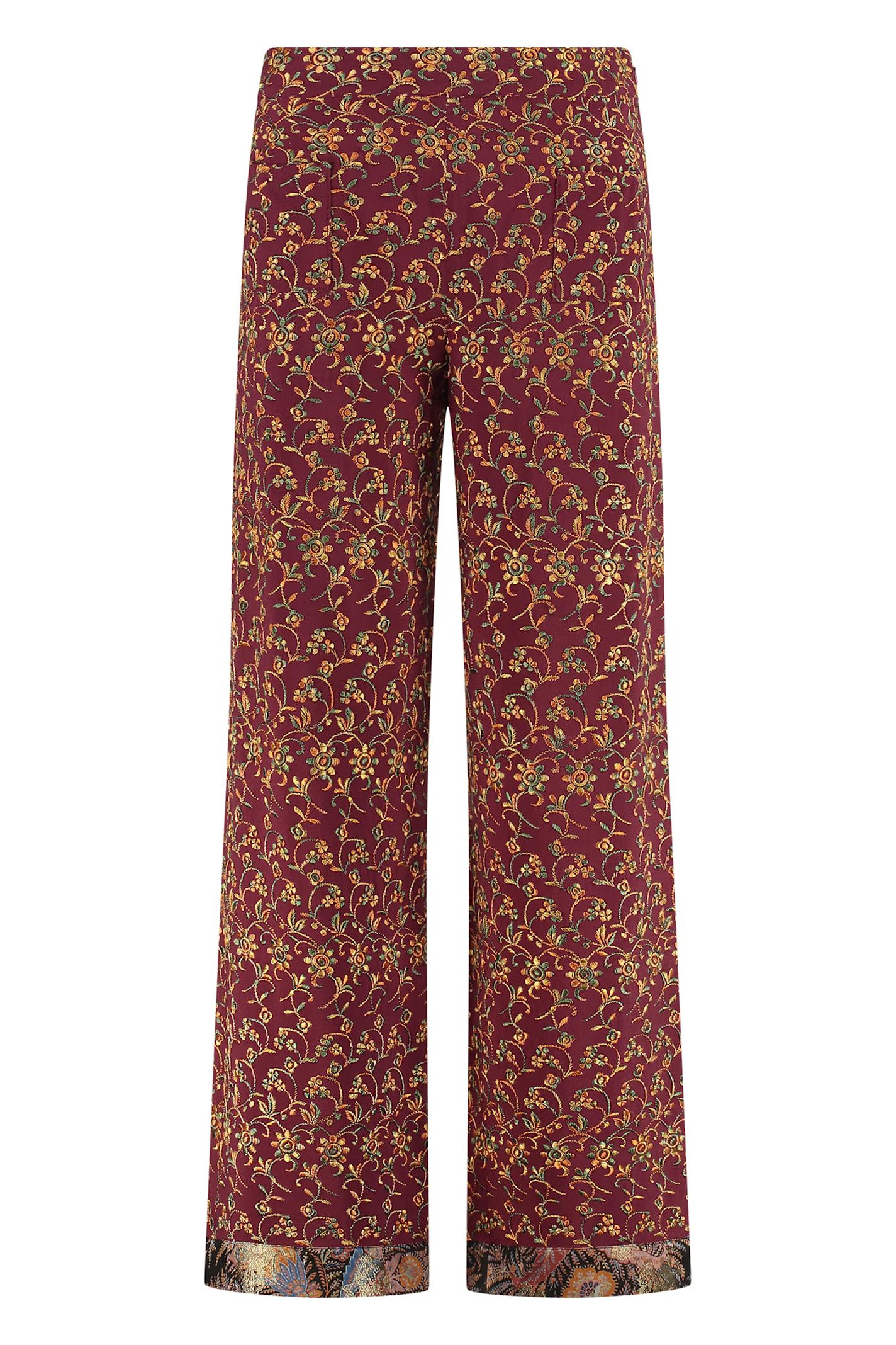 etro printed high-rise trousers