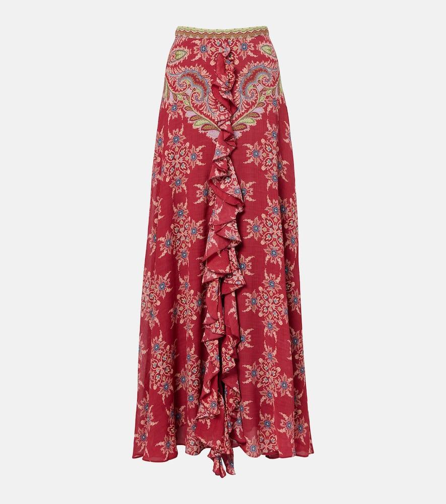 etro printed maxi skirt