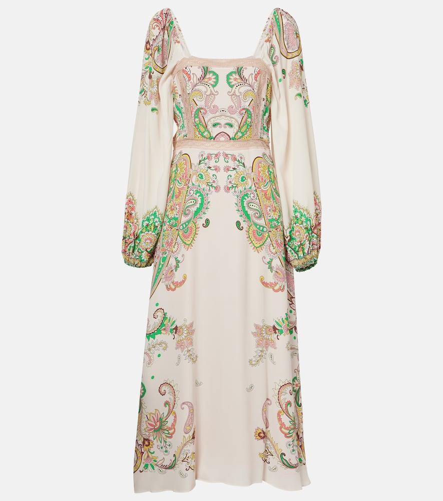 etro printed midi dress