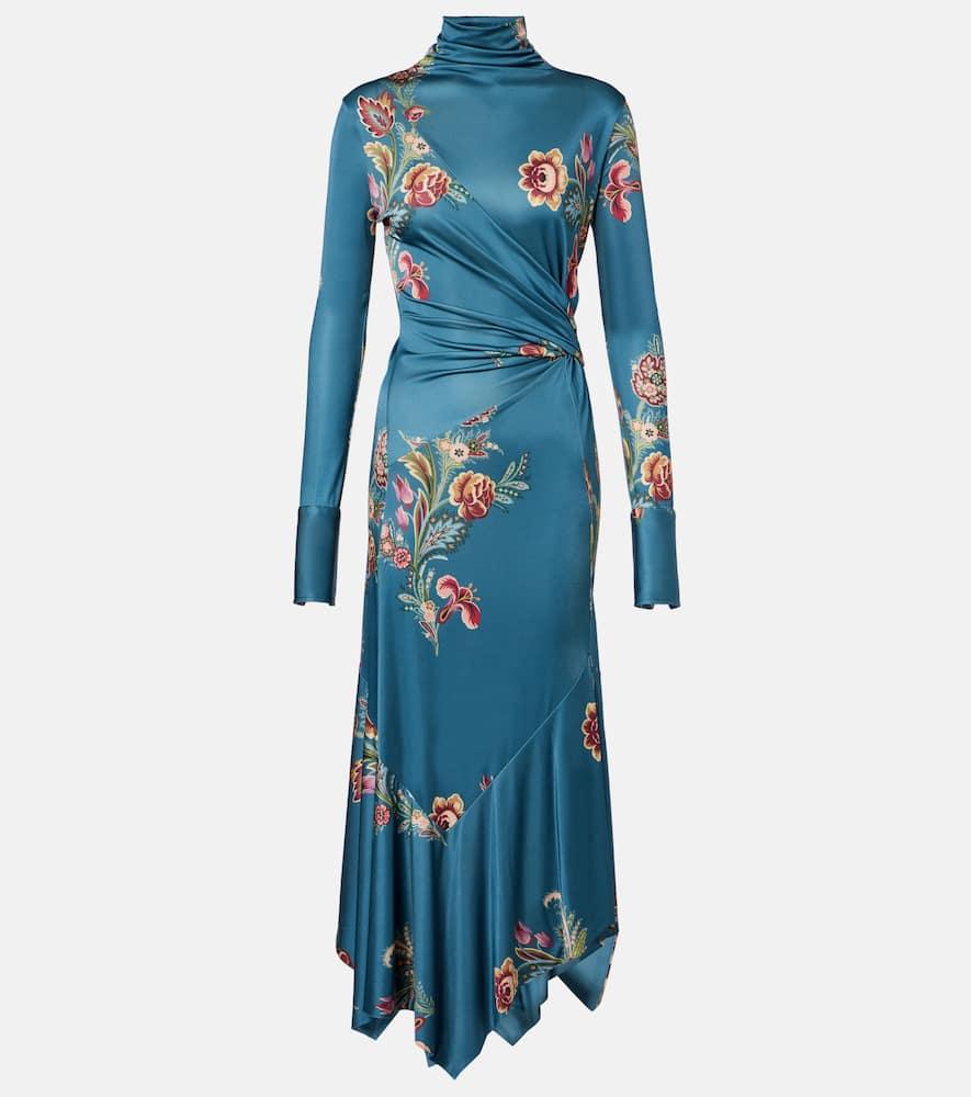 etro printed midi dress