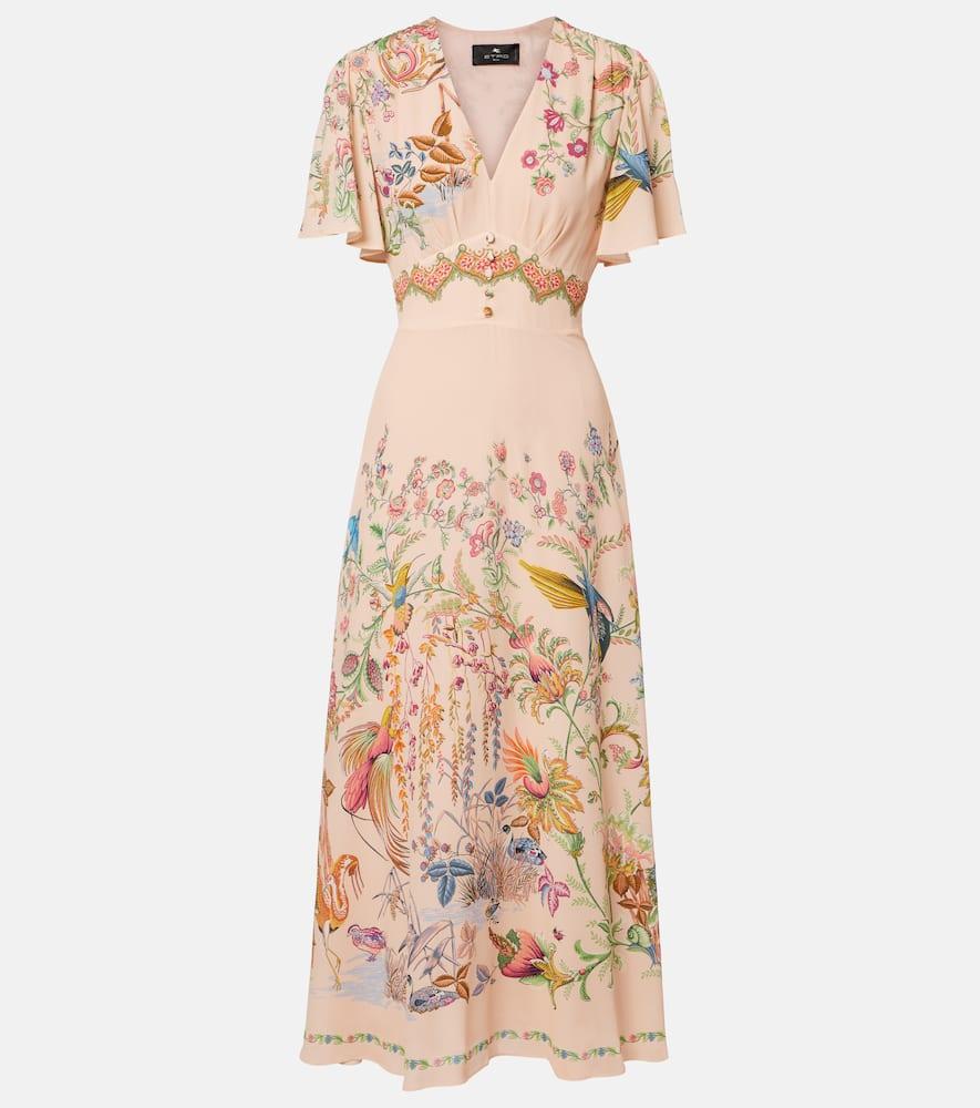 etro printed midi dress