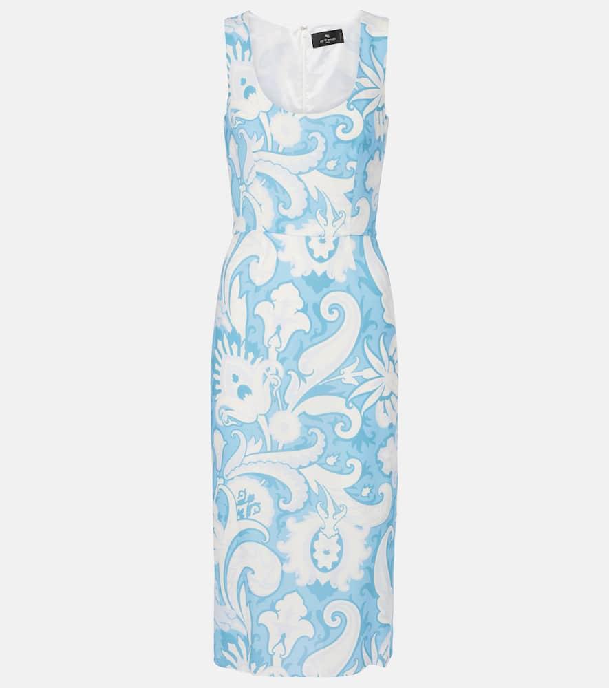 etro printed midi dress