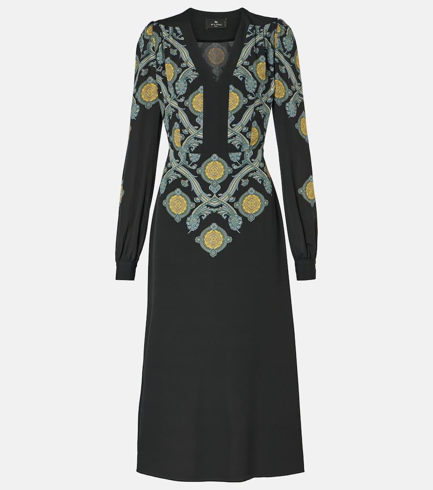 etro printed midi dress