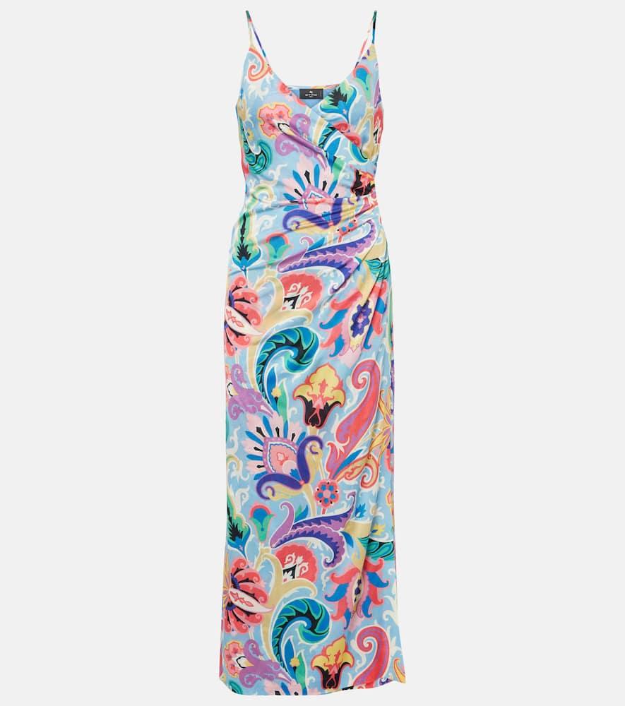 etro printed midi dress