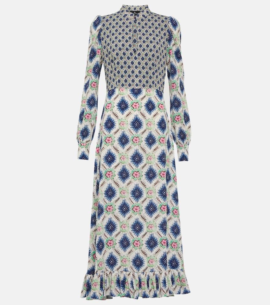 etro printed midi dress