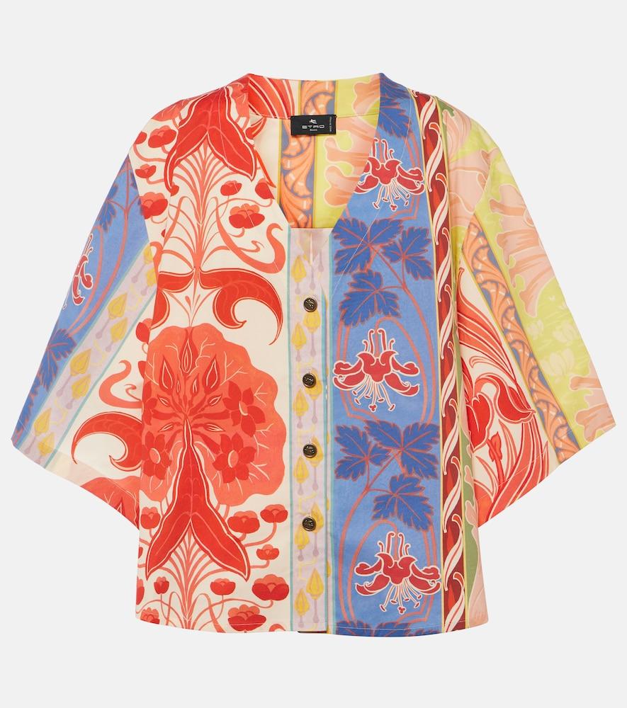 etro printed oversized cotton