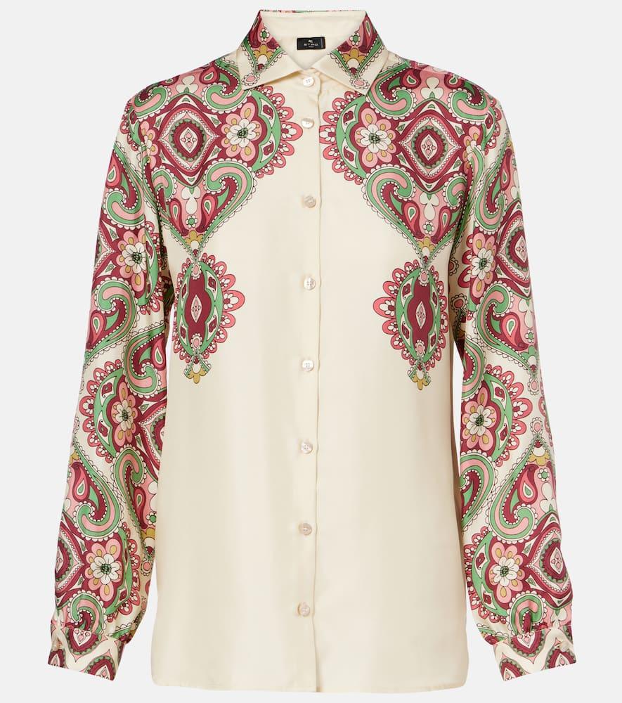 etro printed silk shirt