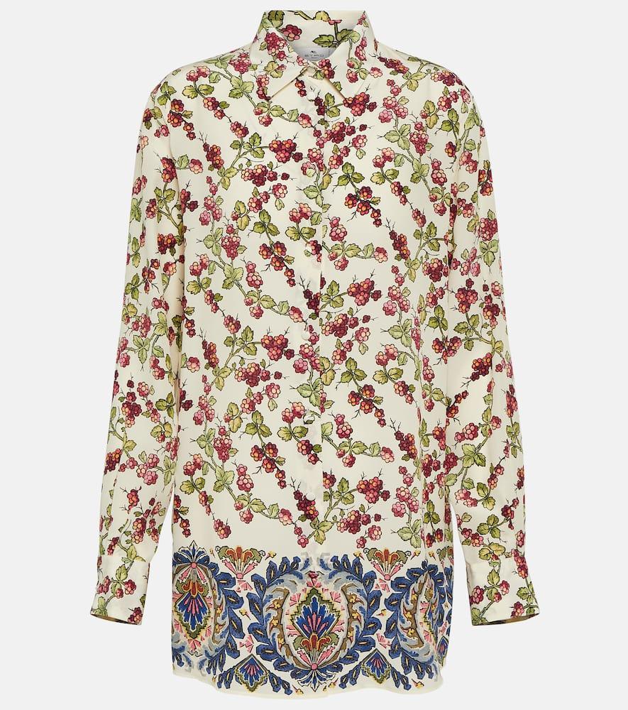 etro printed silk shirt
