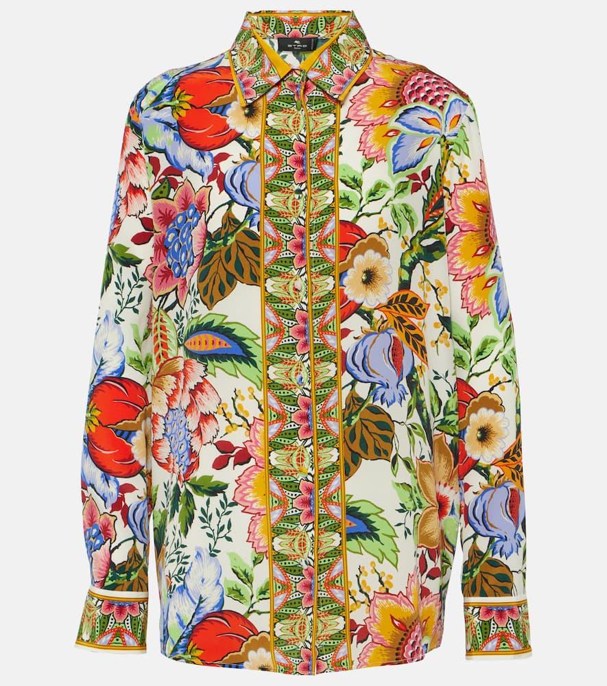 etro printed silk shirt
