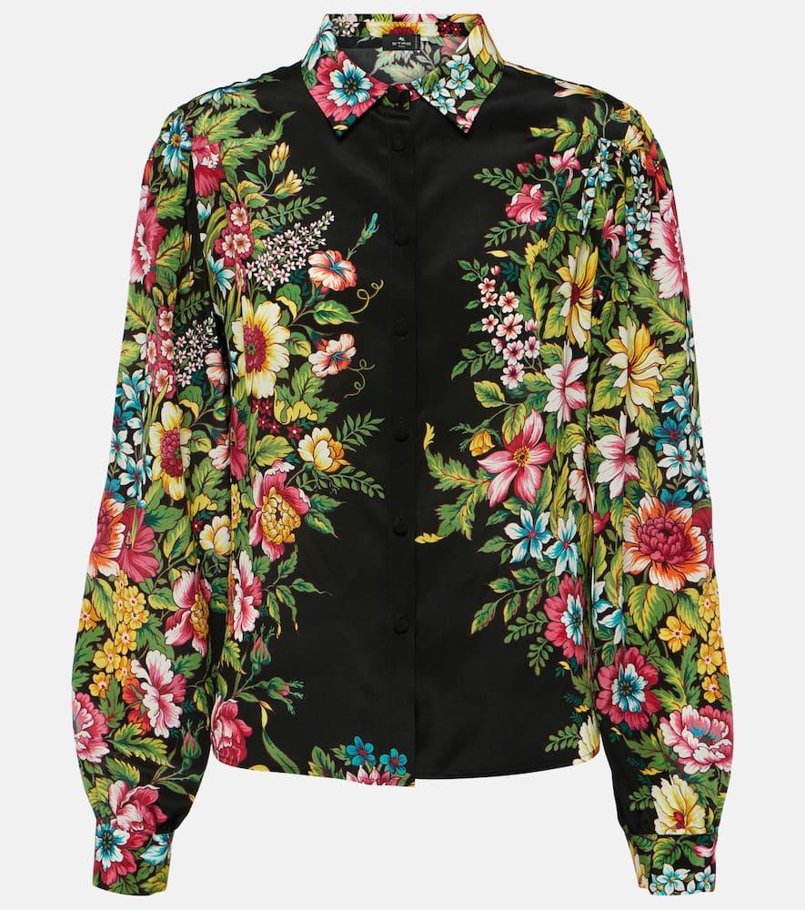 etro printed silk shirt