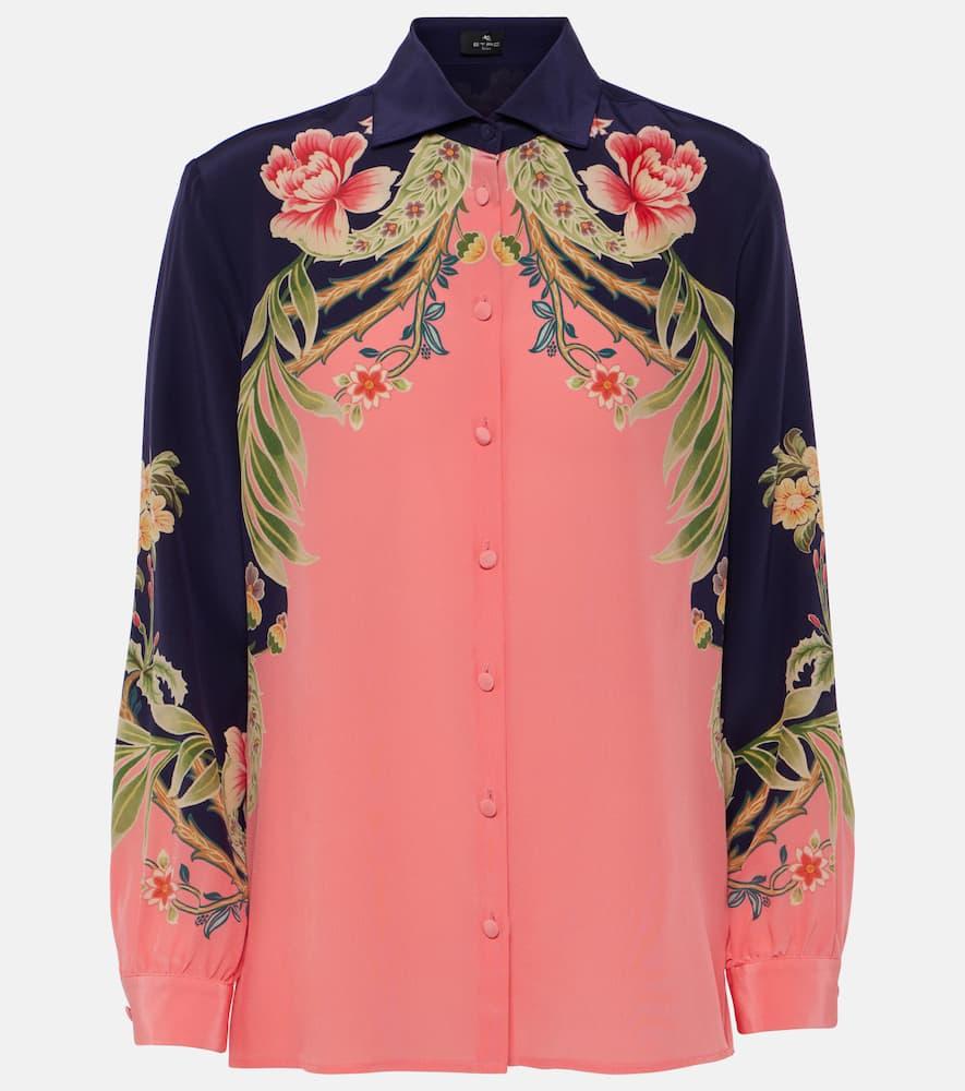 etro printed silk shirt