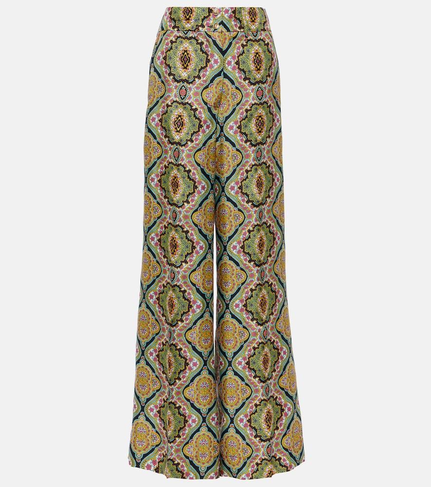 etro printed silk wide