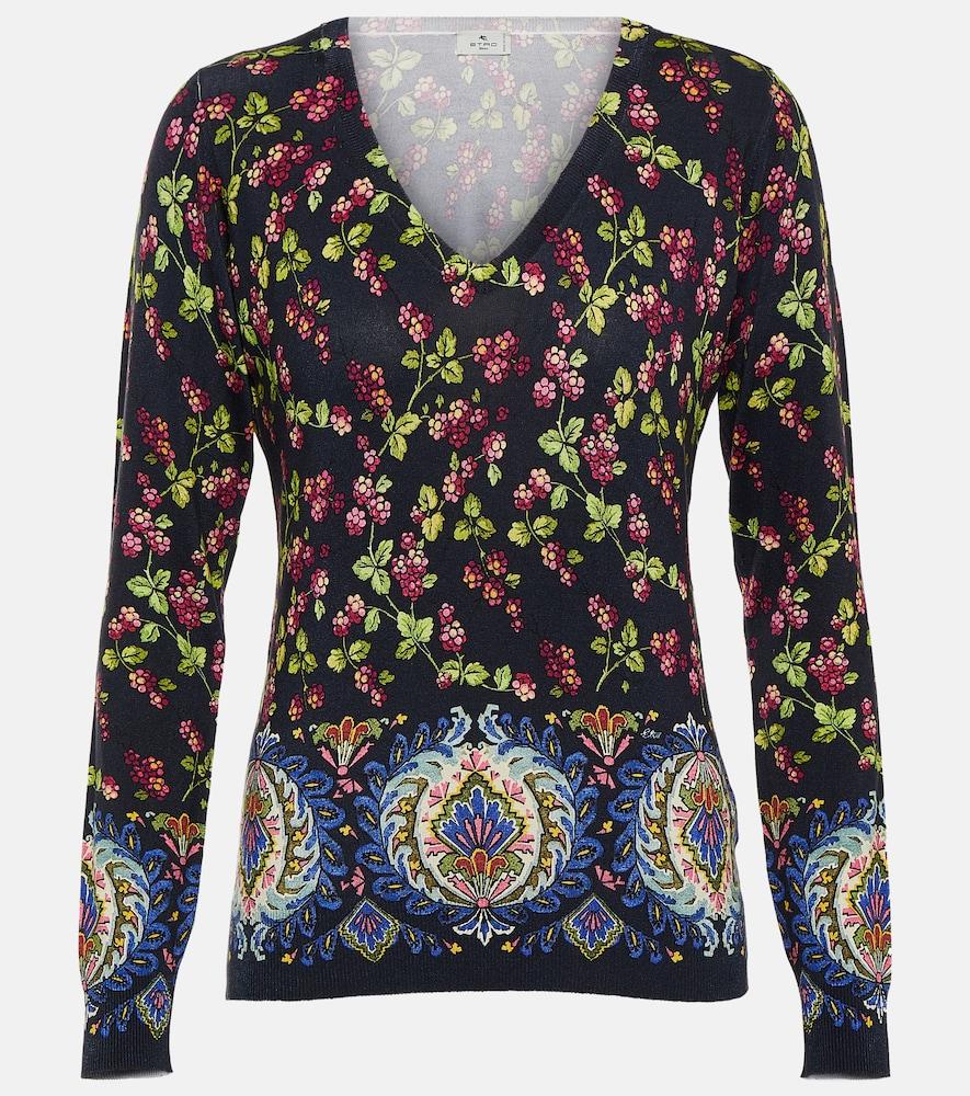etro printed silk
