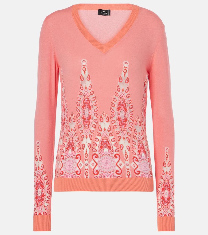 etro printed sweater