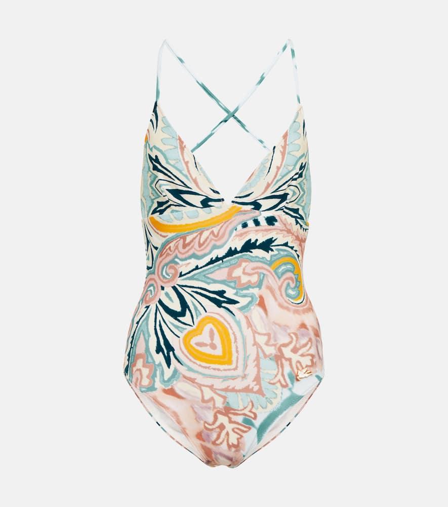 etro printed swimsuit