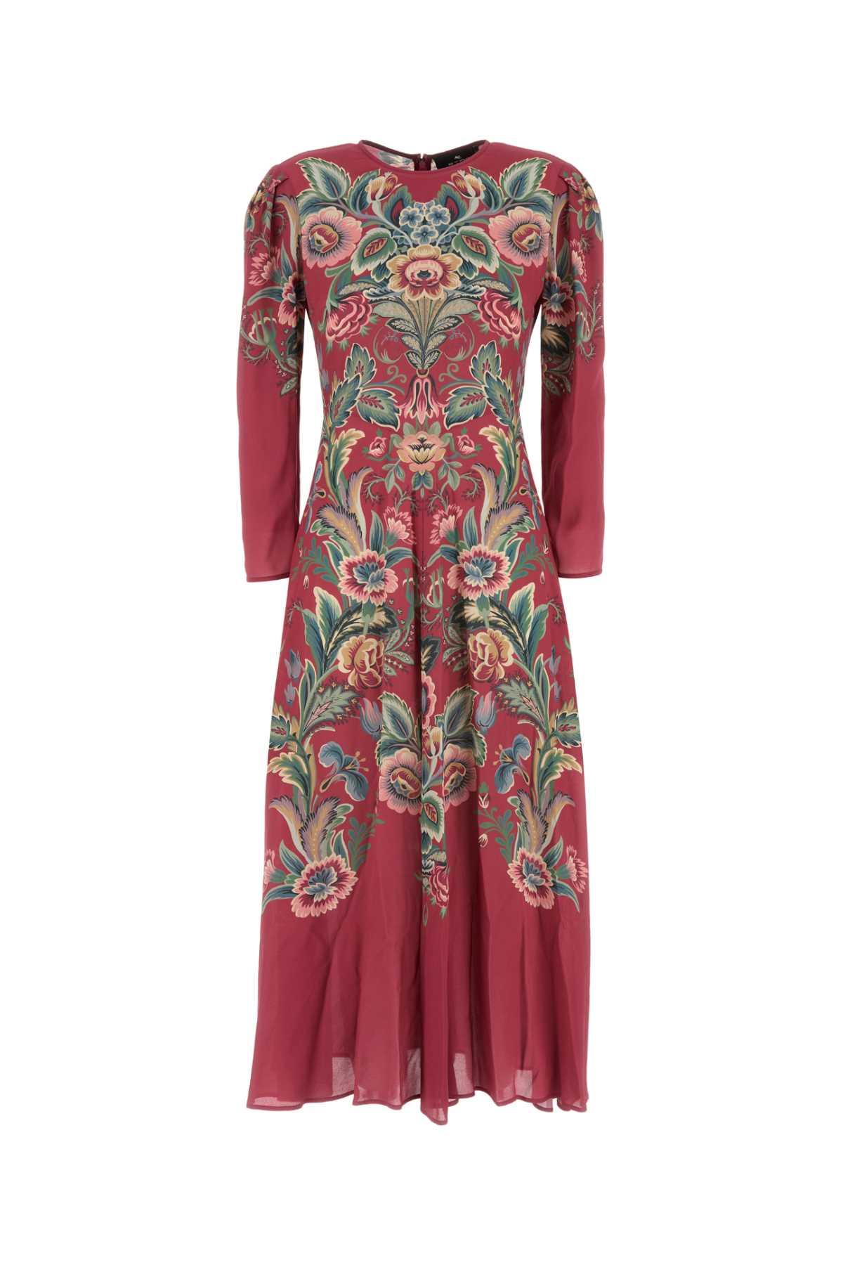 etro printed viscose dress