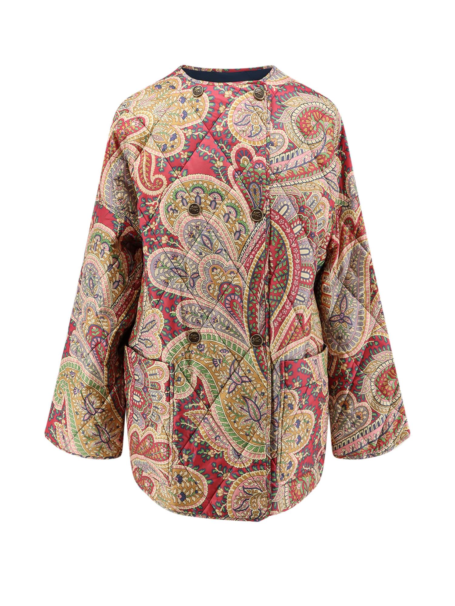 etro reversible padded multicolor jacket