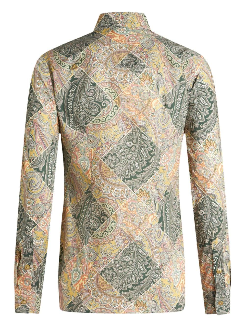 etro shirts yellow cotton elastane - women