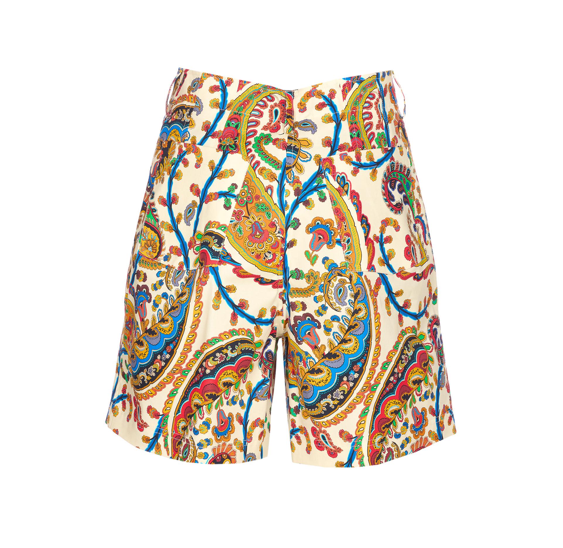 etro shorts multicolour cotton - women